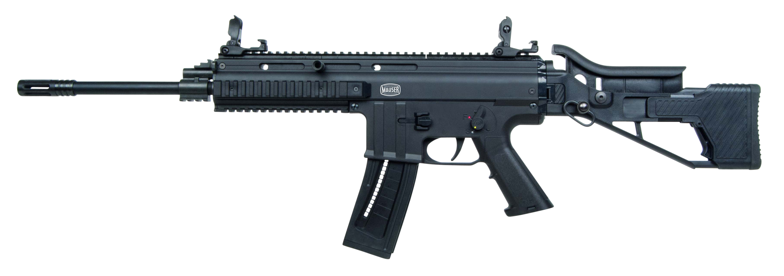 Mauser Rimfire M-15 22 LR 16.50" 22+1 Semi-Auto Rifle - Black Side Folding Stock