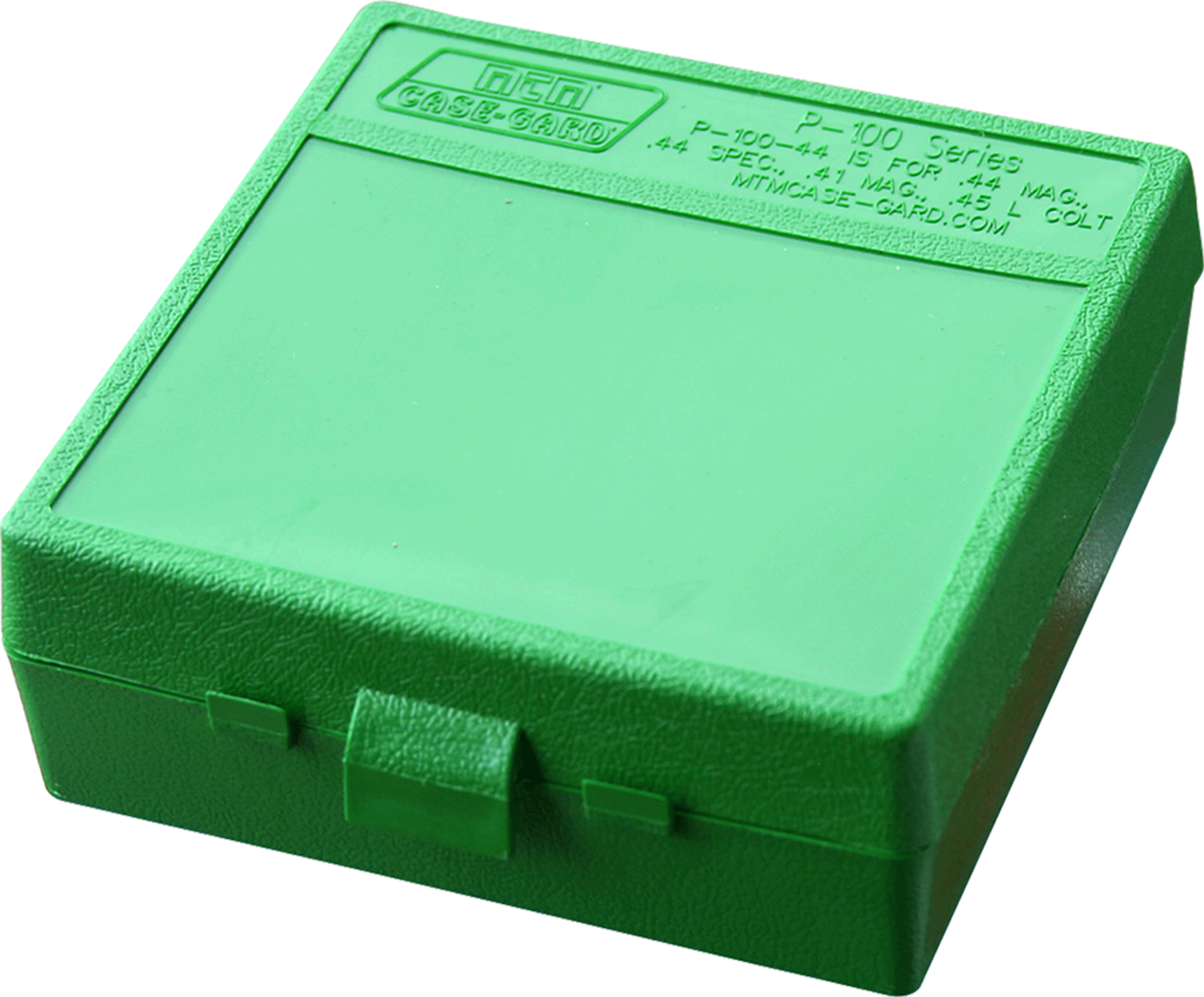 MTM Case-Gard P-100-44 44 Mag/45 LC 100rd Flip-Top Pistol Ammo Box Green