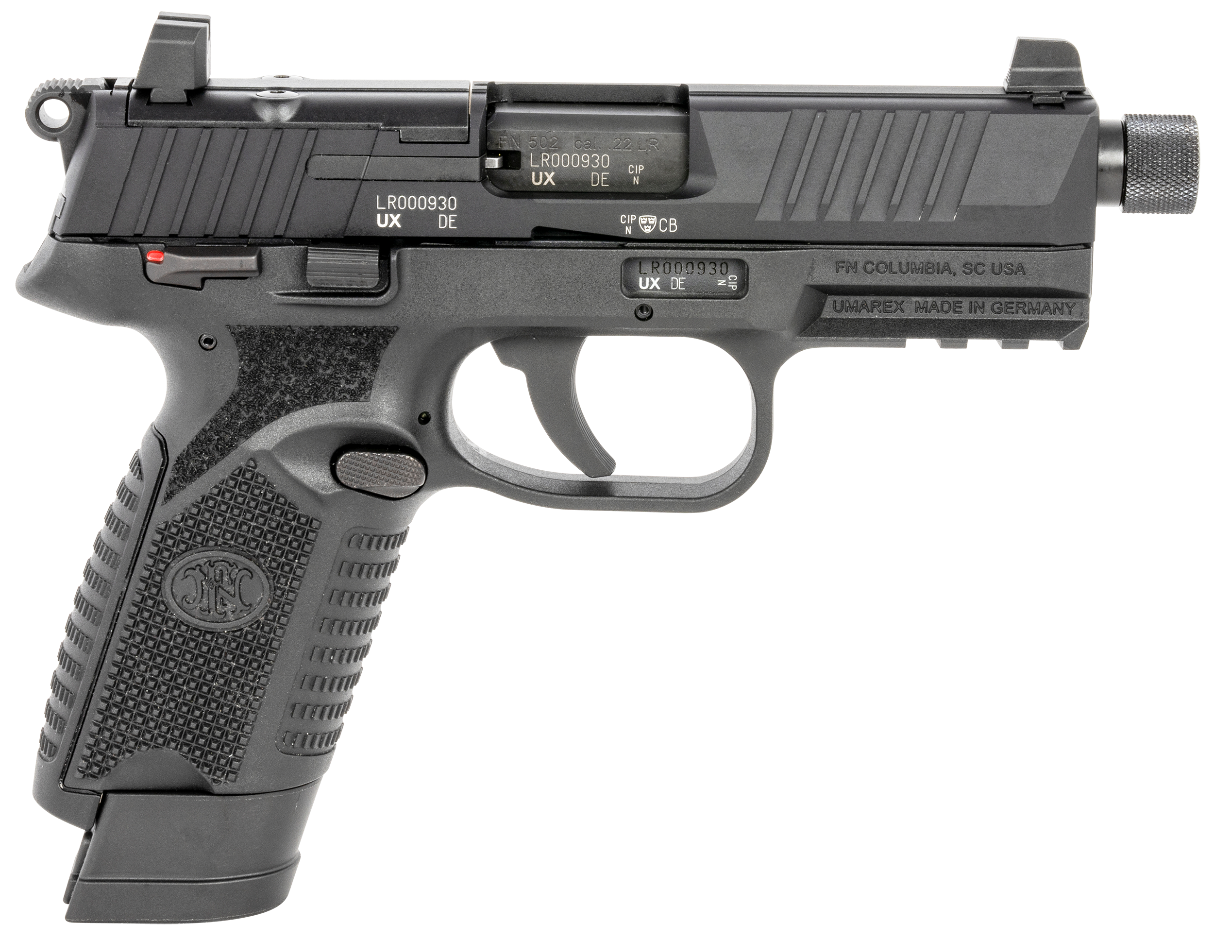FN 502 Tactical 22 LR 4.60" 15+1 Semi-Auto Pistol