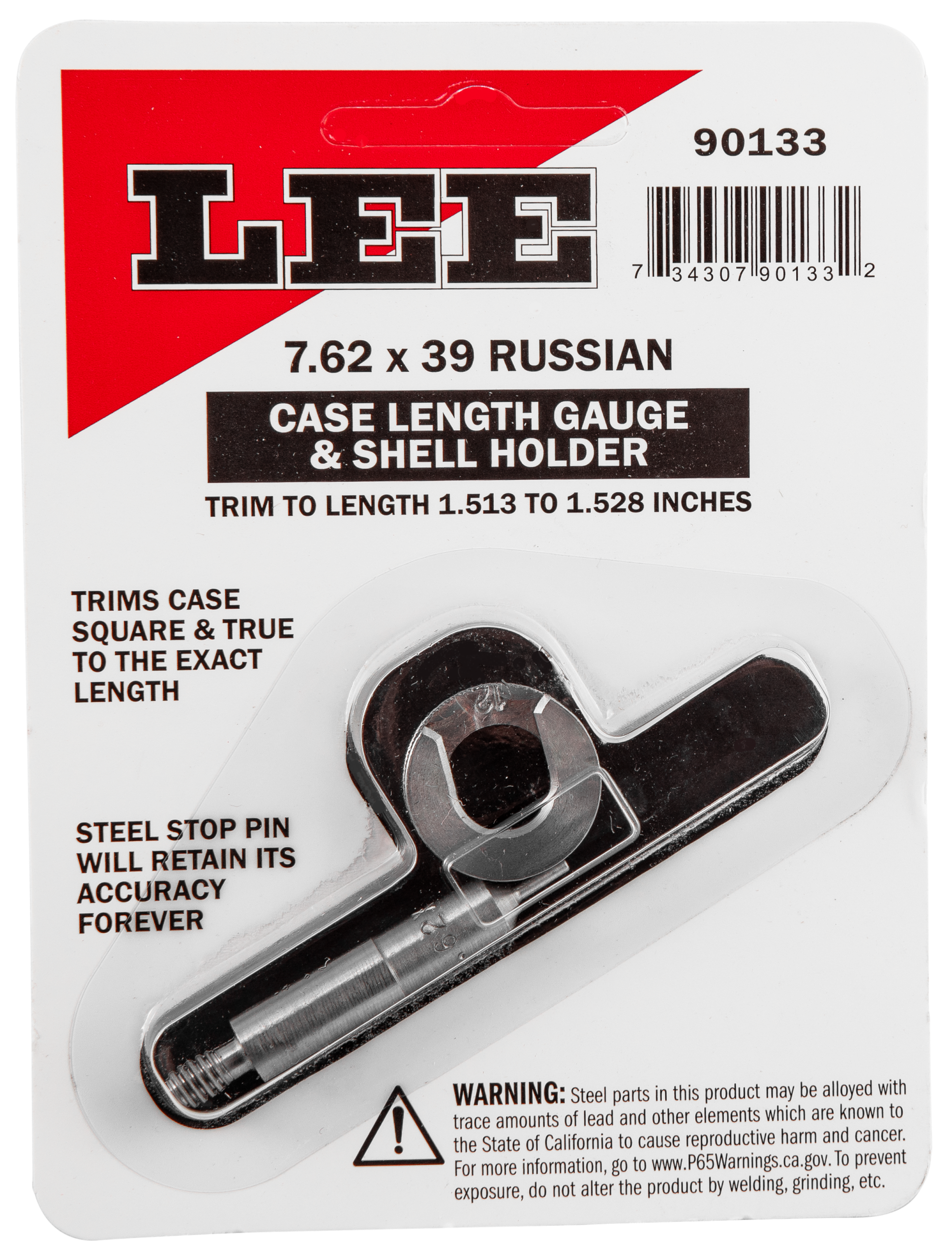 Lee Precision 90133 Case Length Gauge 7.62x39mm w/ Shell Holder