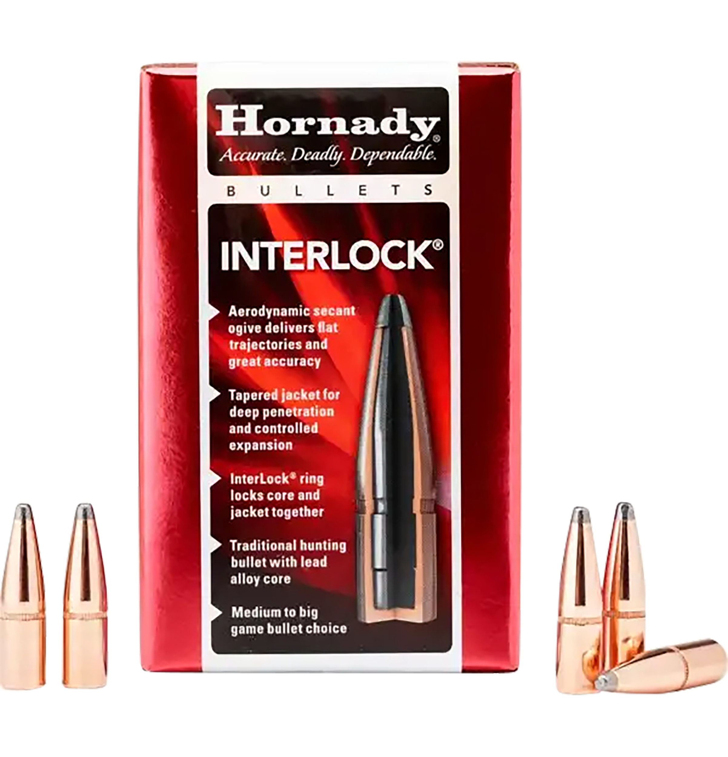 Hornady InterLock 270 Cal .277 130 gr Spire Point 100/Box