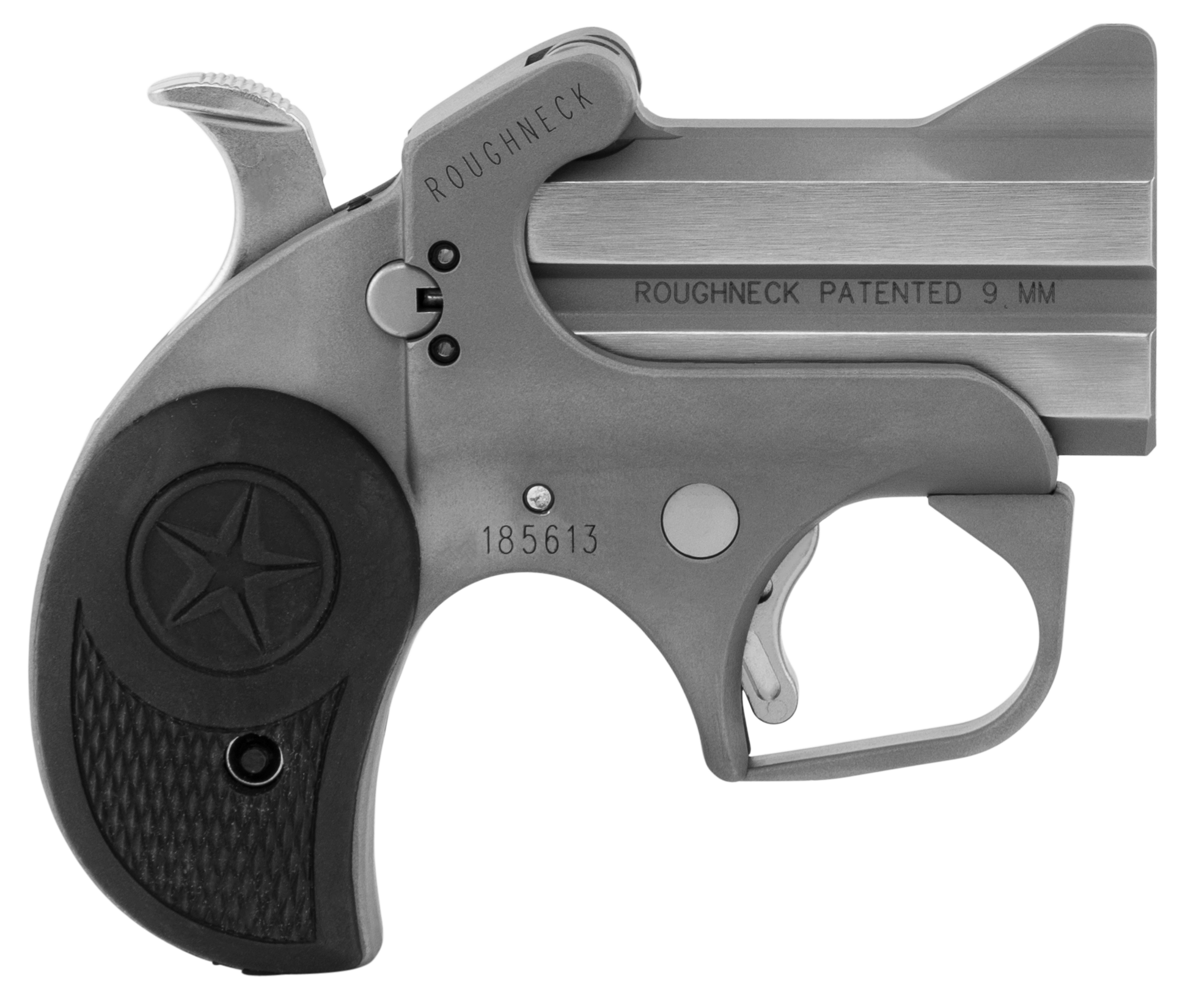 Bond Arms BARN Roughneck 9mm Luger 2.50" 2-Rd Derringer - Rough Matte Stainless