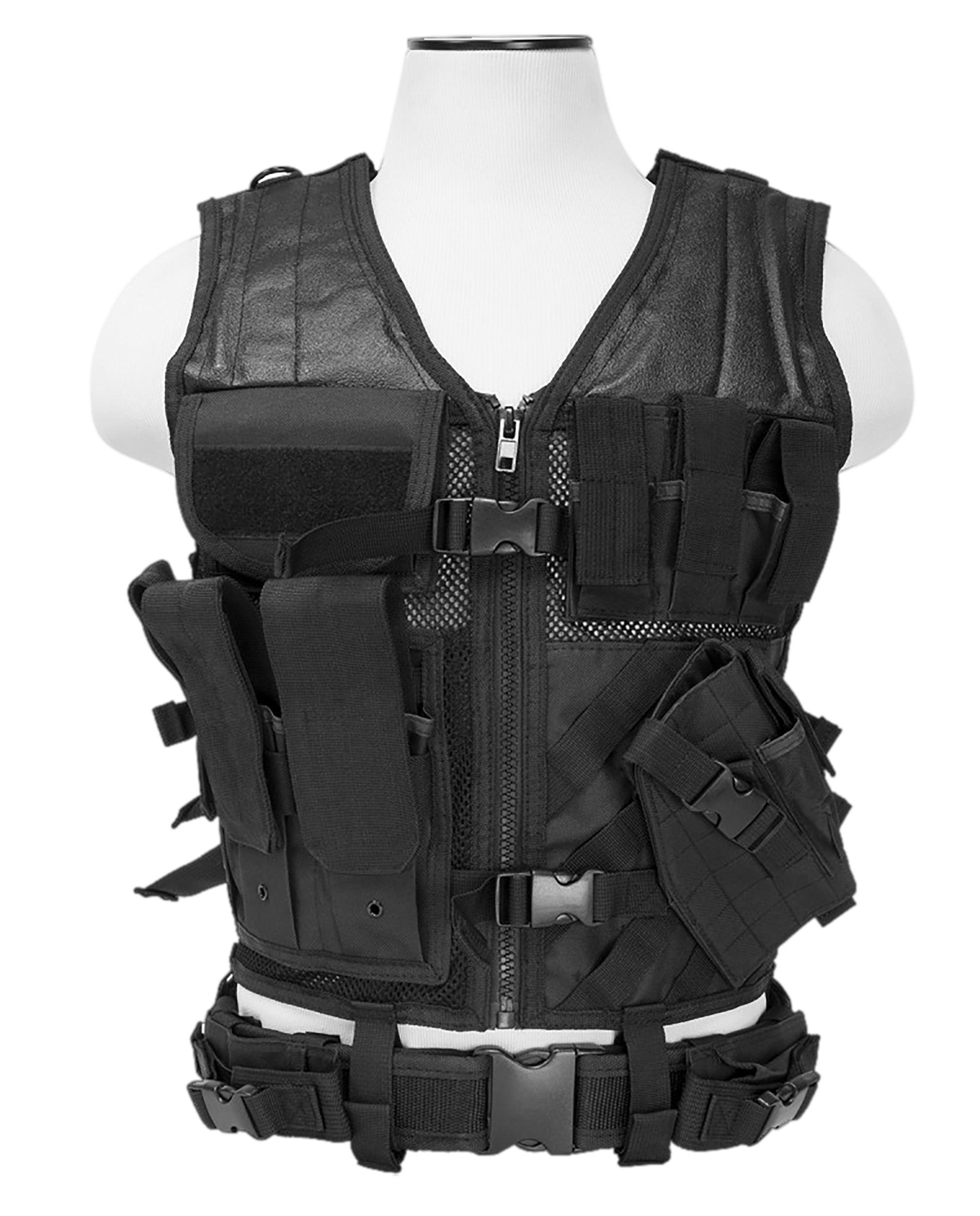 NcSTAR CTVL2916B Tactical Vest XL-XXL Black PVC/Mesh Webbing