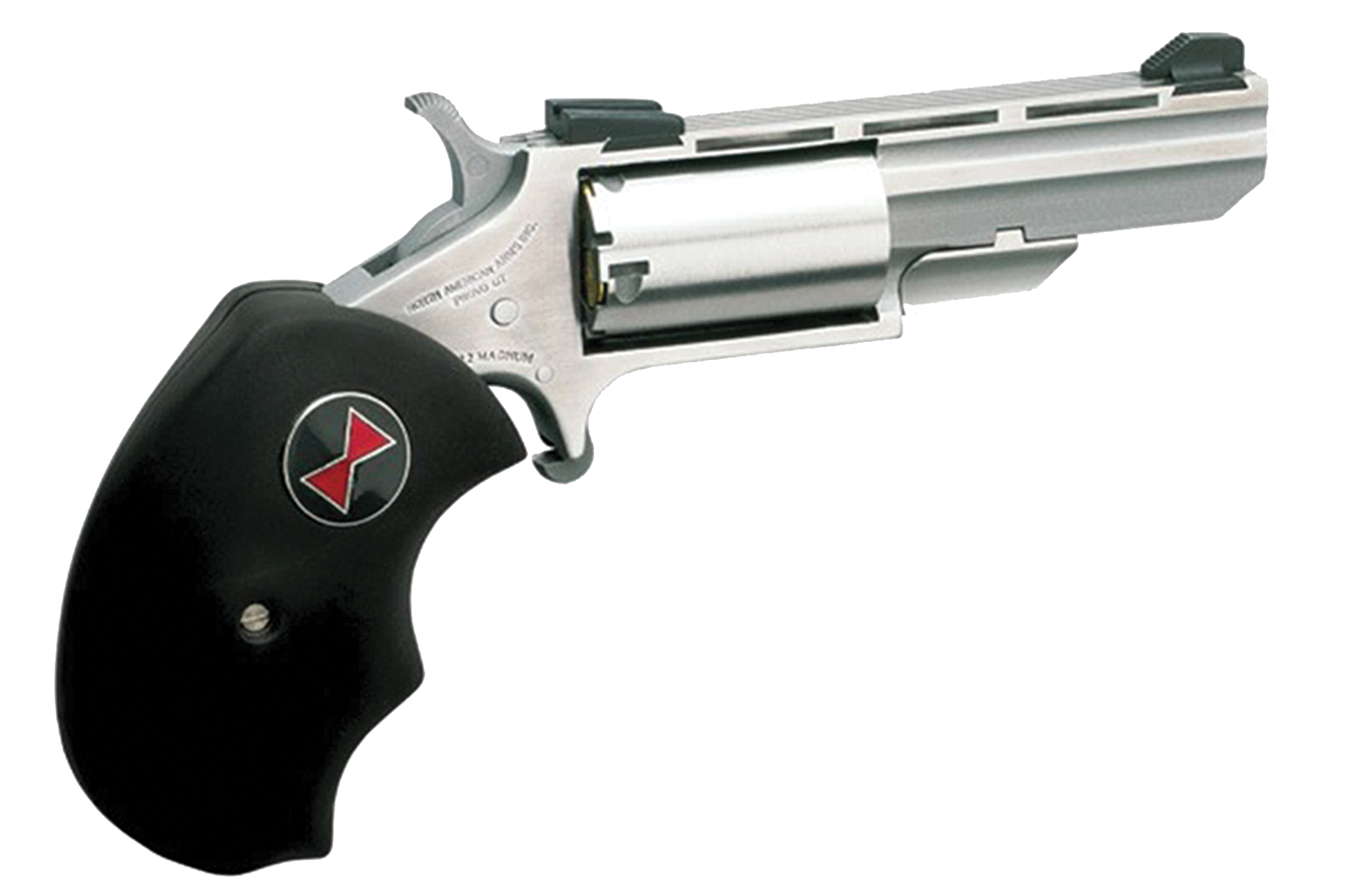 NAA BWM Black Widow 22 WMR 2" 5-Shot SAO Stainless Mini-Revolver