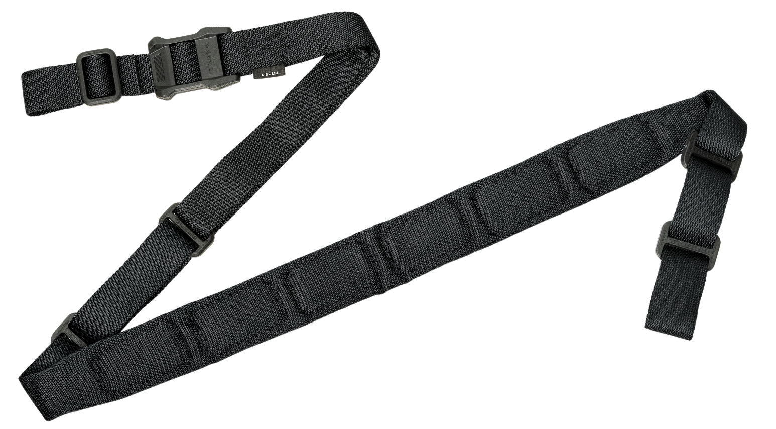 Magpul MAG545-BLK MS1 Padded Two-Point Rifle Sling - Black Nylon 48-60 in