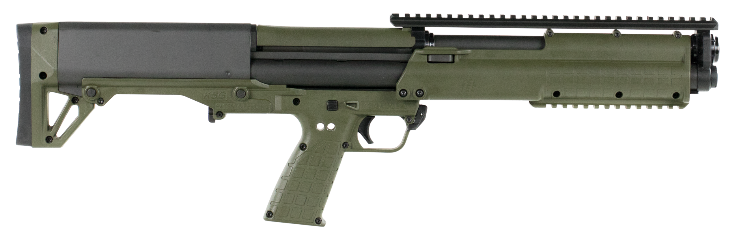 Kel-Tec KSG 12 Gauge 18.50" 3" 14+1 Pump-Action Shotgun - OD Green