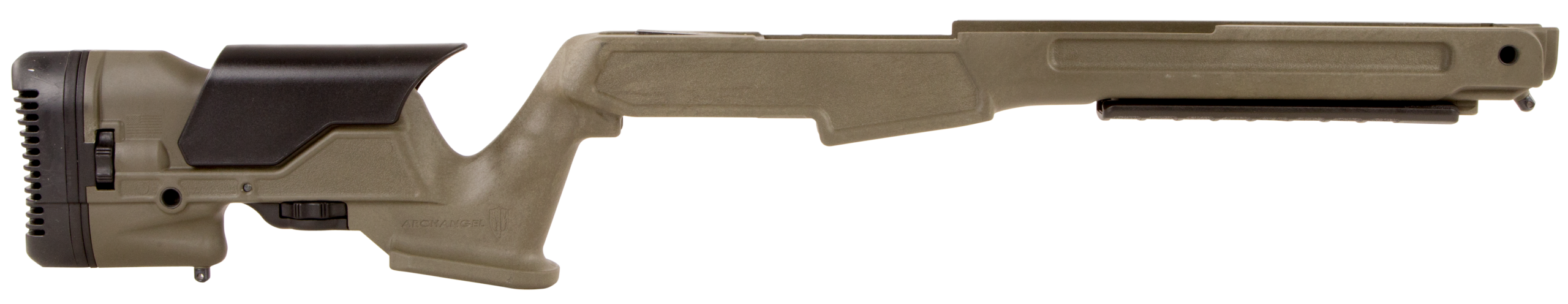 Archangel AAM1AOD Precision Stock OD Green Synthetic Fixed w/ Adjustable Cheek Riser - Springfield M1A, M14