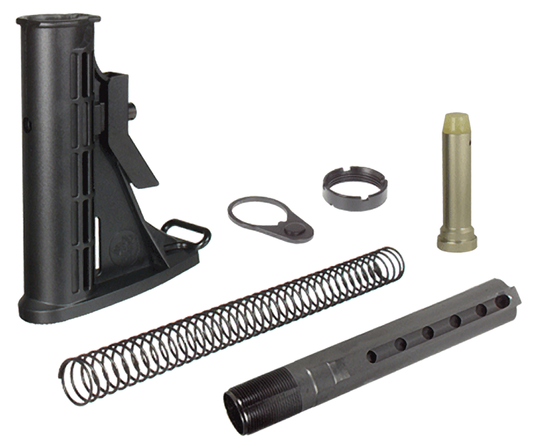 UTG Pro RBU6BM Mil-Spec 6-Position Stock Assembly AR-15/M16 Black