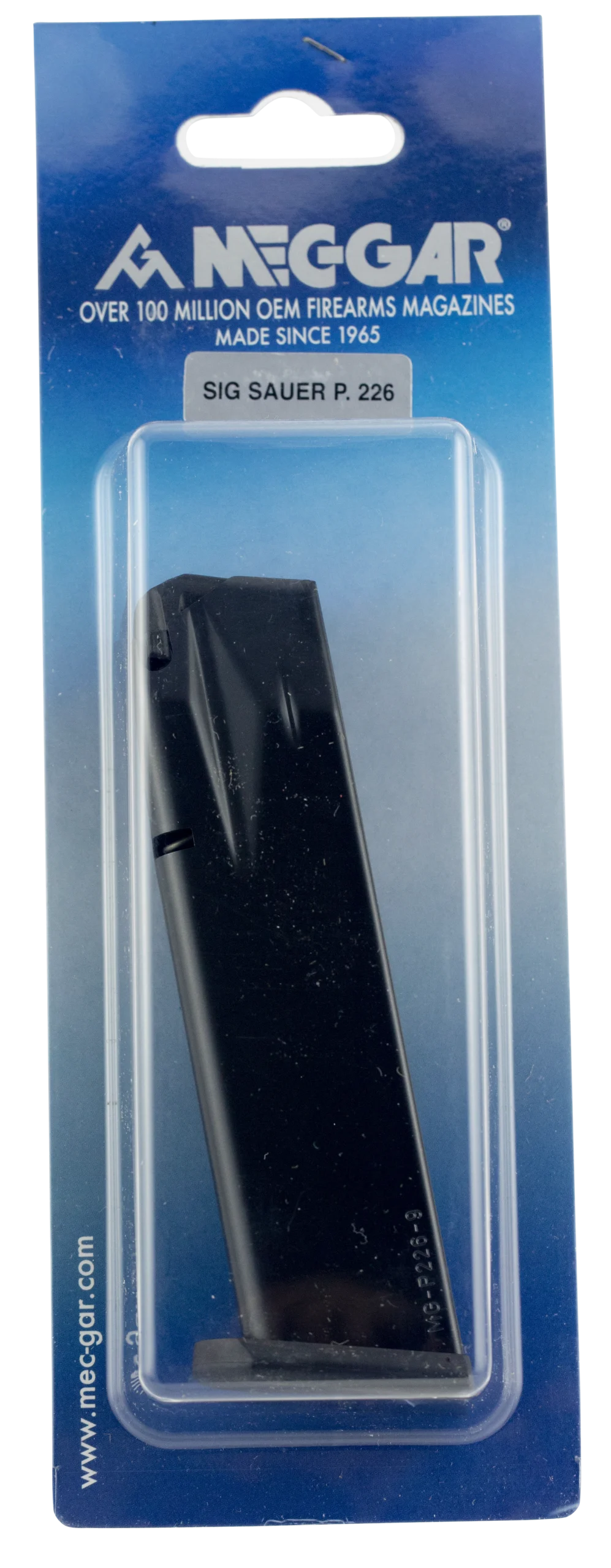 Mec-Gar MGP22618AFC Sig Sauer P226 9mm Luger 18rd Anti-Friction Blued Magazine