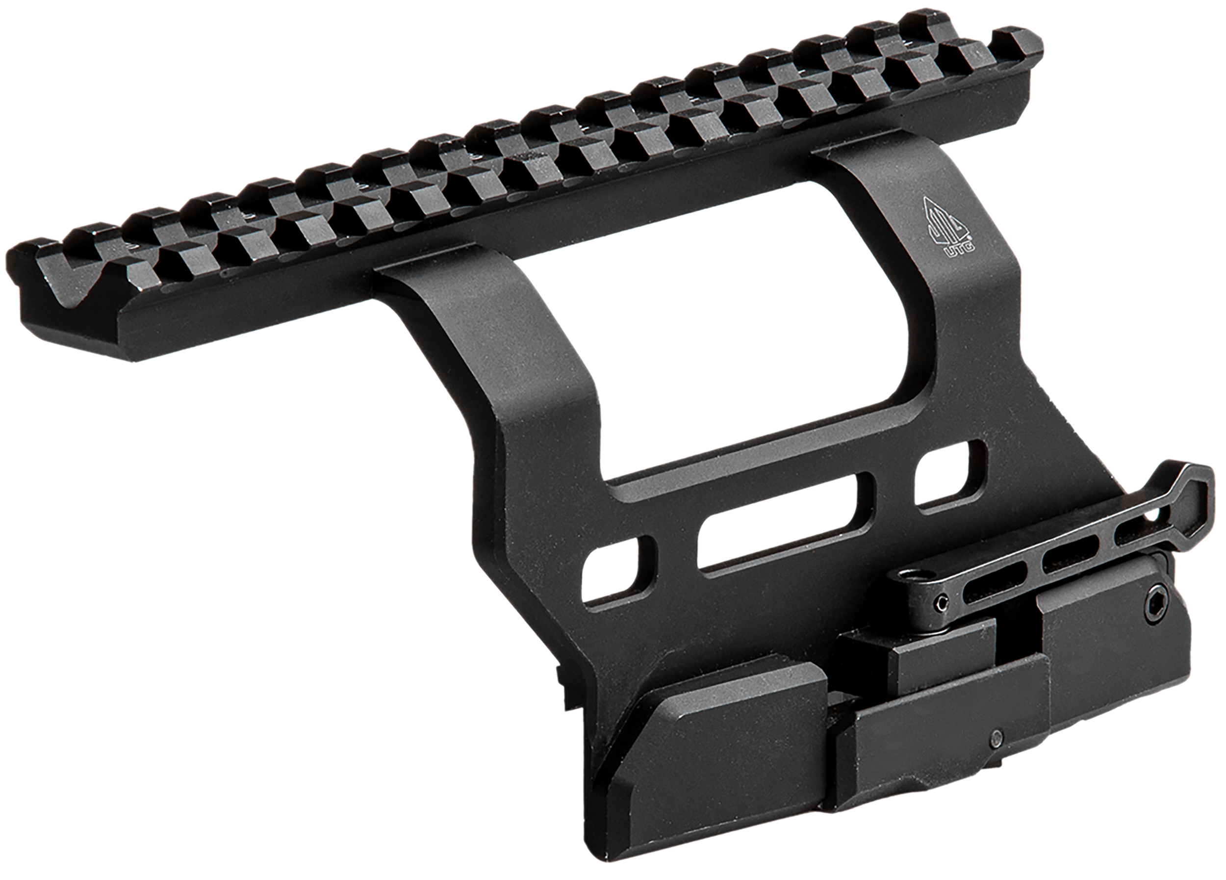 Leapers UTG Accu-Sync AK QR Side Mount 6.69" Matte Black Aluminum