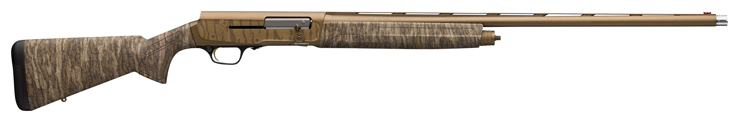 Browning A5 Wicked Wing 12 Gauge 26" 3.5" 4+1 Semi-Auto Shotgun - Burnt Bronze Cerakote Mossy Oak Bottomland