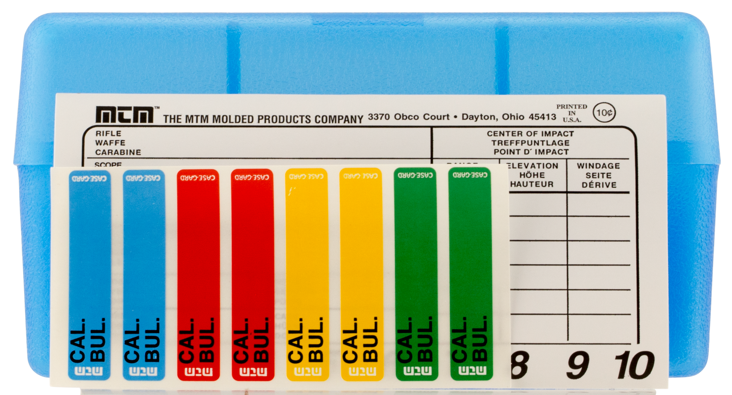 MTM Case-Gard RM5024 R-50 .243/.308 Win 50-Rd Clear Blue Polypropylene Ammo Box