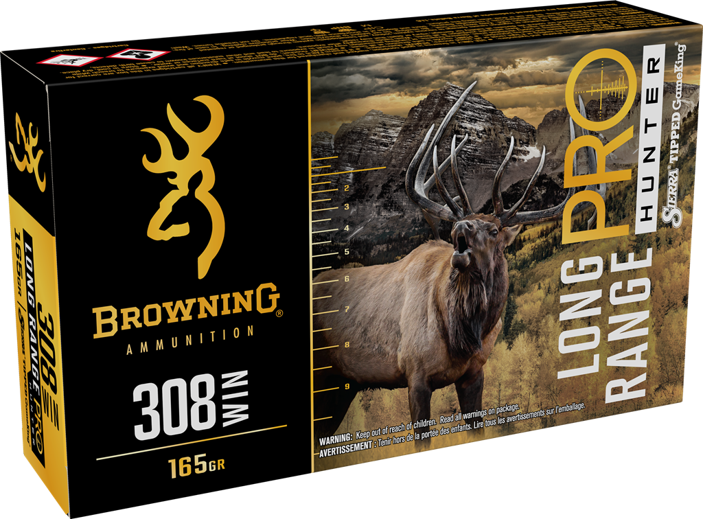 Browning Ammo Long Range Pro 308 Win 165gr 20rd Box - Box or Case