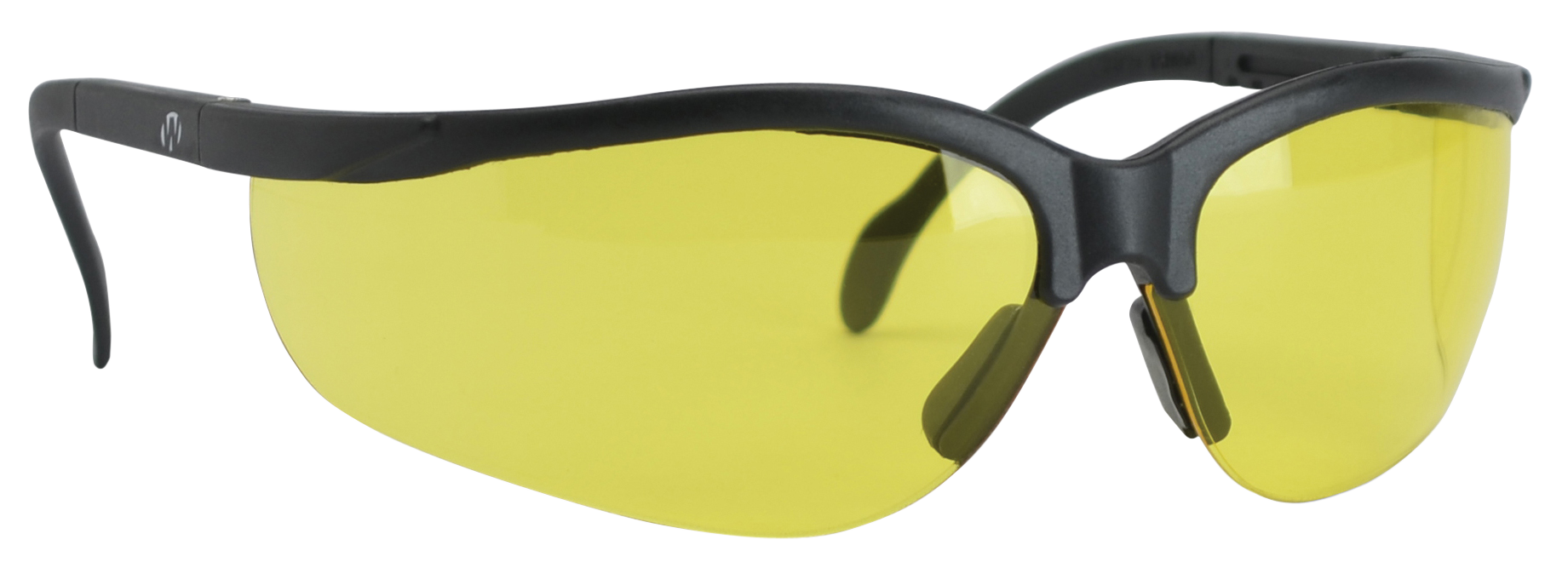 Walkers Game Ear Sport Glasses Yellow Lens Polycarbonate Black Half Frame
