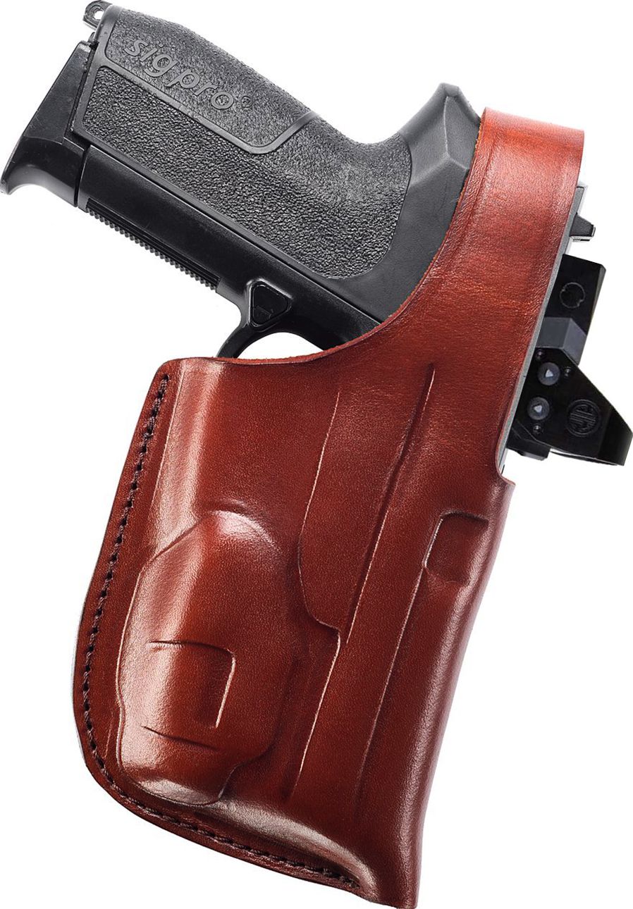 LeatherBelt Tunnel OWB Holster (Light/Laser & Red Dot)