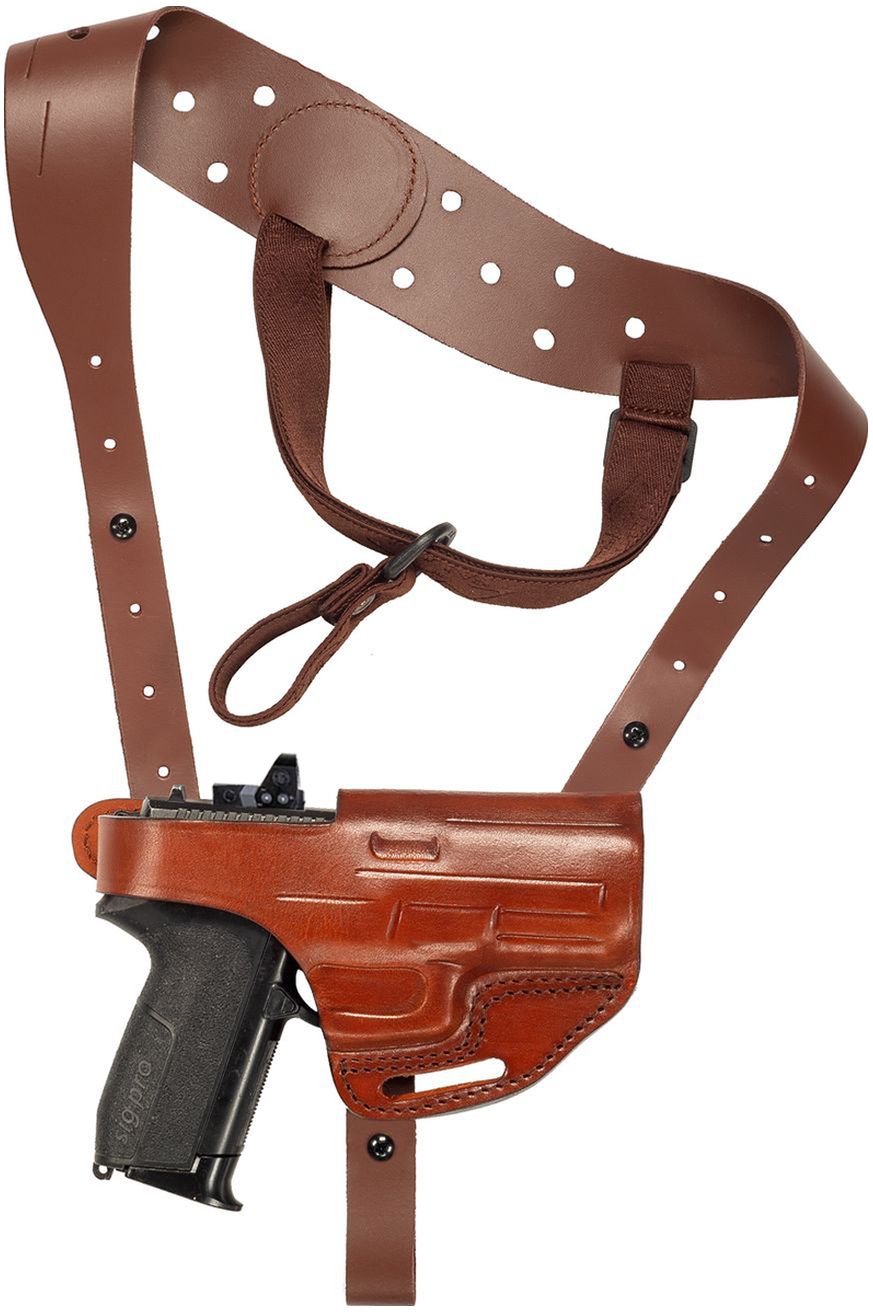 Horizontal Leather Shoulder Holster (Red Dot)