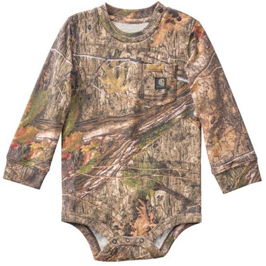 Carhartt Infant Boys Long Sleeve Camo Pocket Bodysuit