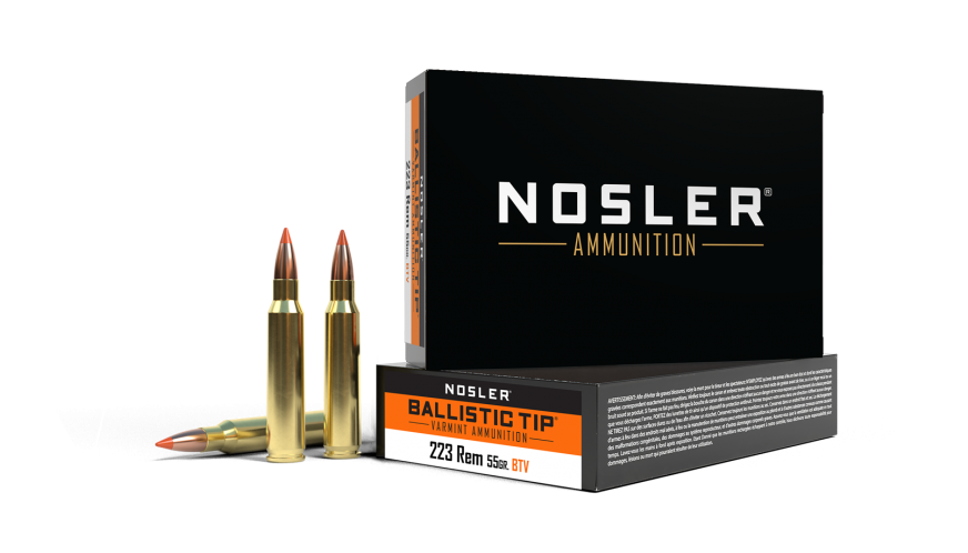Nosler, Ballistic Tip, 223 Remington, 55 Grain, Spitzer Ballistic Tip Bullet, 20 Round Box