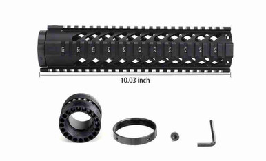 3CR Tactical AR-15 Free-Float Quad Rail Handguard — 4-Sided Rail