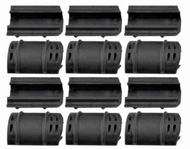 12-Piece Rubber Rail Cover Caps — Picatinny & Weaver 20mm Rails