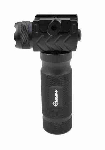 Tactical Combat Aluminum Foregrip with Integrated Q5 Flashlight 260 Lumens