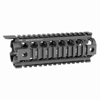 Midwest Industries Black 2 Piece Drop-in Carbine Length Quad Rail