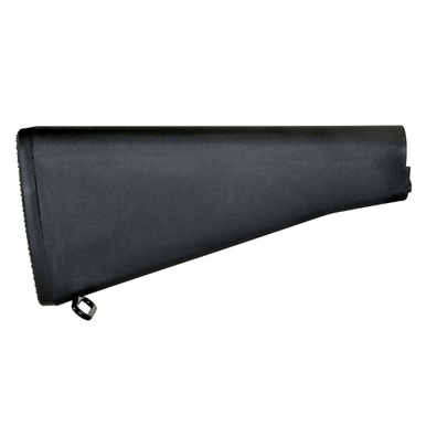 A2-Style Fixed Buttstock for AR-15 Rifle-Length Buffer Tubes