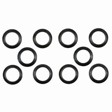10 Pack Black Oxide Finish Steel Crush Washers