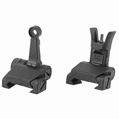 Midwest Industries Combat Rifle Adjustable Flip-Up Front-Rear Low Profile Sight Set