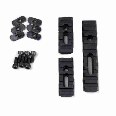 3 Pack Aluminum Accessory Picatinny Rail Set - 5 and 10 Slots