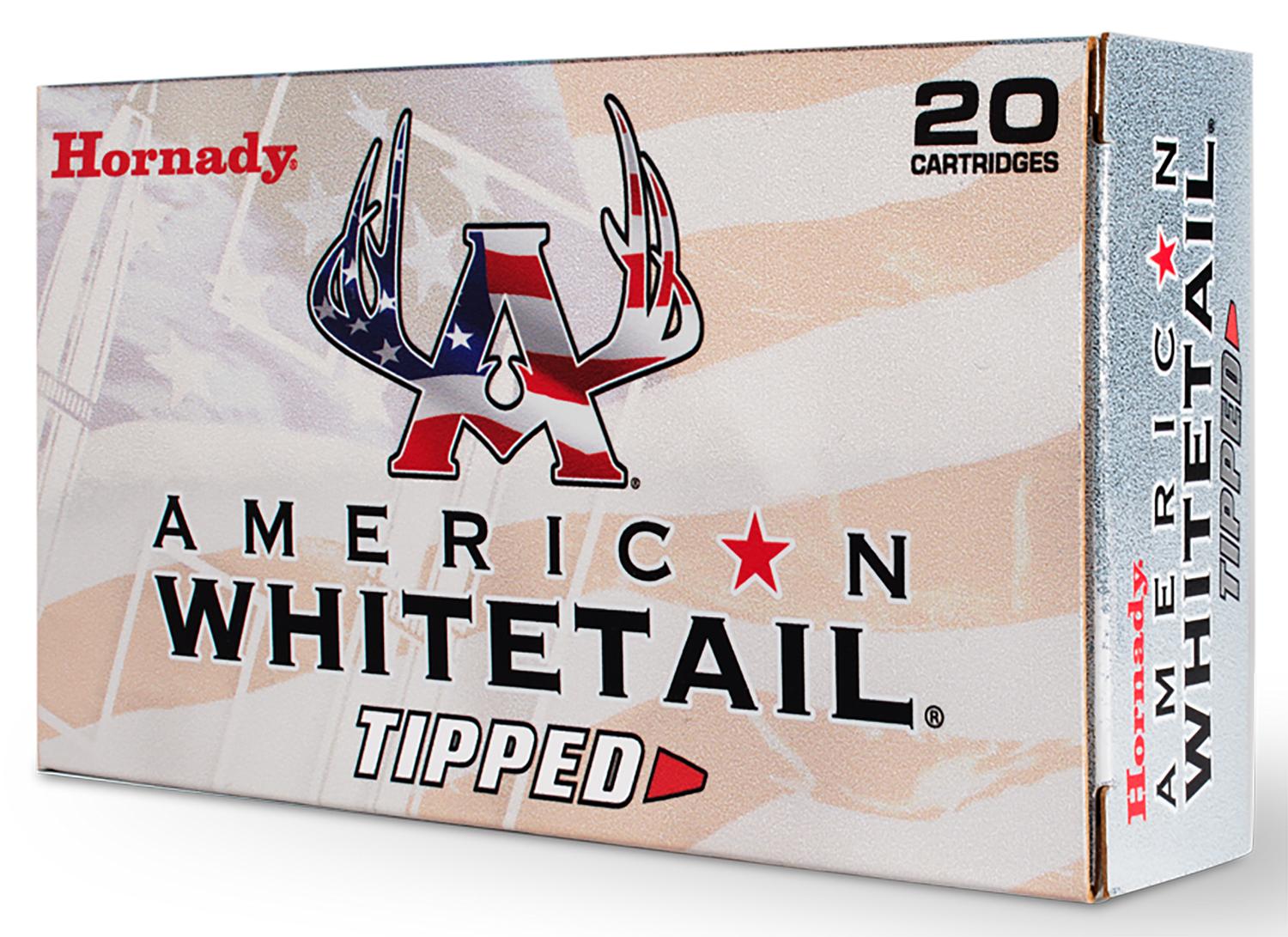 Hornady American Whitetail Tipped Rifle Ammunition 82024, 300 Winchester Mag, SST, 165 GR, 3150 fps, 20 Rd/bx