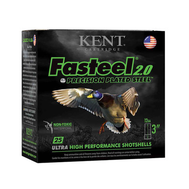 Kent Cartridge Fasteel 2.0 12 Gauge 3" 1-3/8 oz #2 Shot