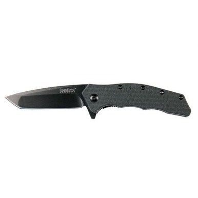 Kershaw Thicket Assisted Opening Tanto Folding Knife, Black