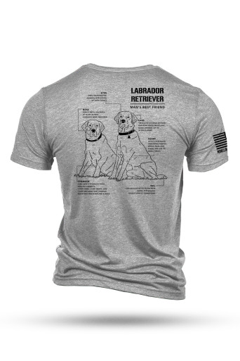 Nine Line Men's Labrador Schematic Tee - Grey