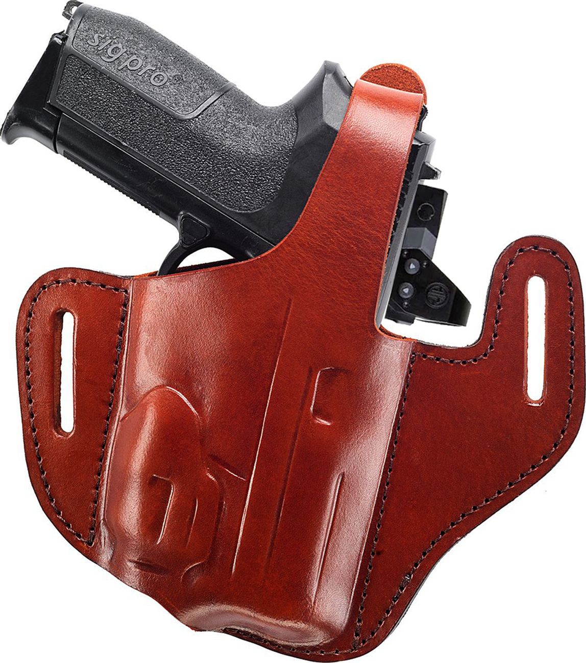 Comfortable Leather Belt Holster (Light/Laser & Red Dot)