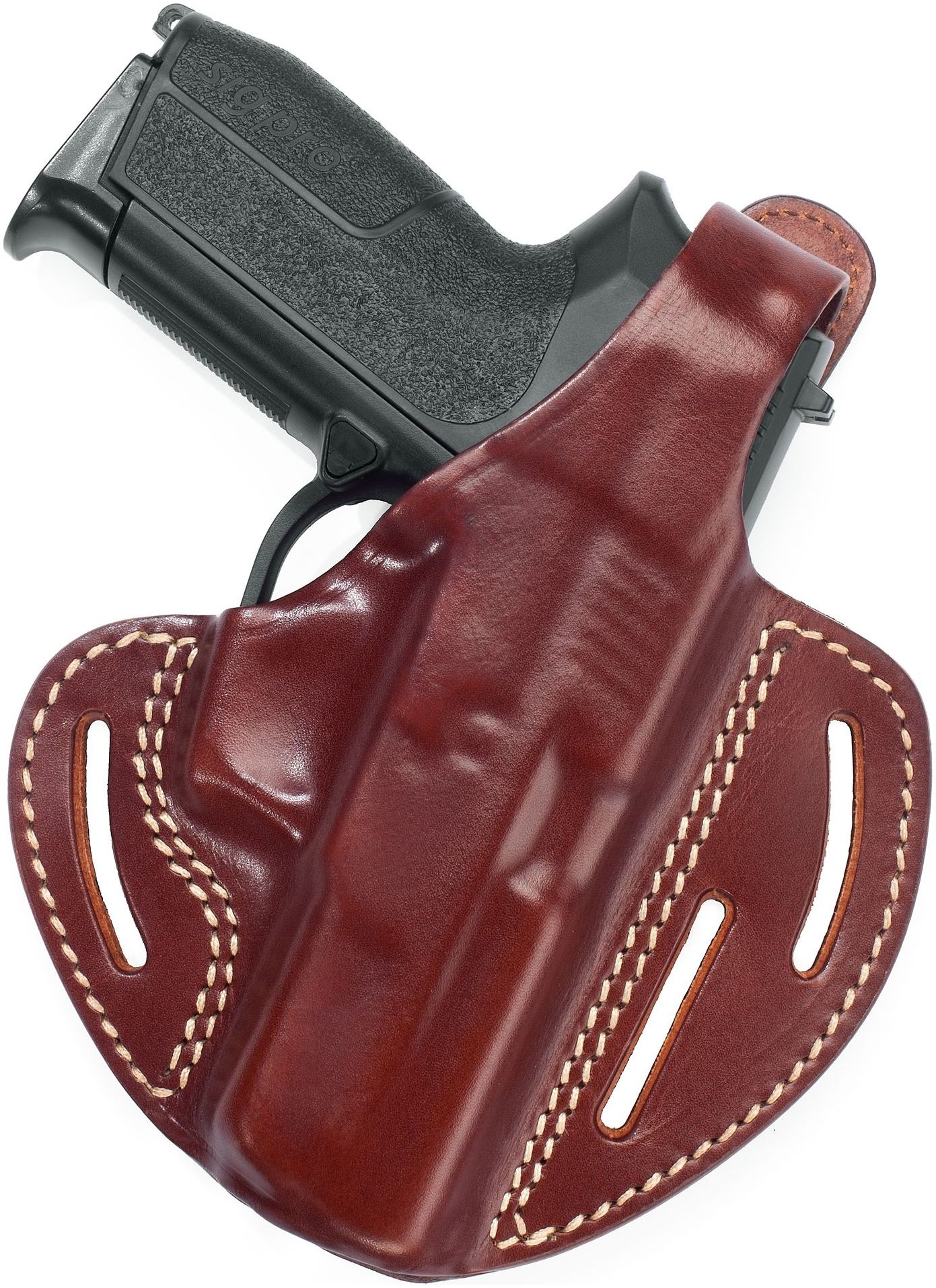 Leather Pancake Holster w 2 Carry Positions