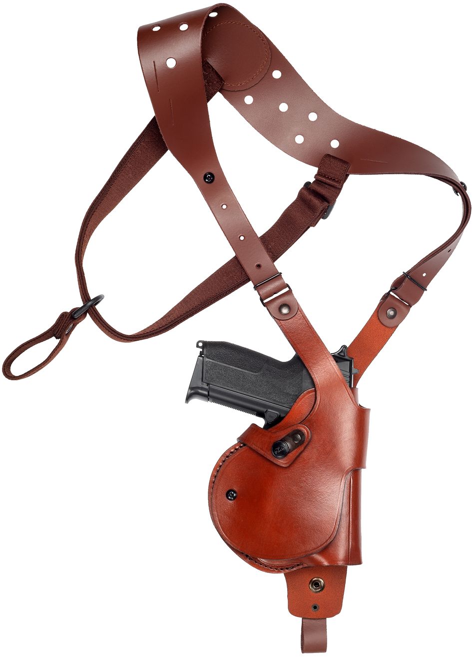 Leather Vertical Roto Shoulder Holster (Light/Laser)