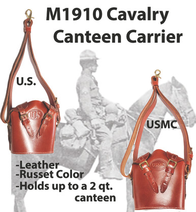 M1910 LeatherCavalry Canteen Carrier