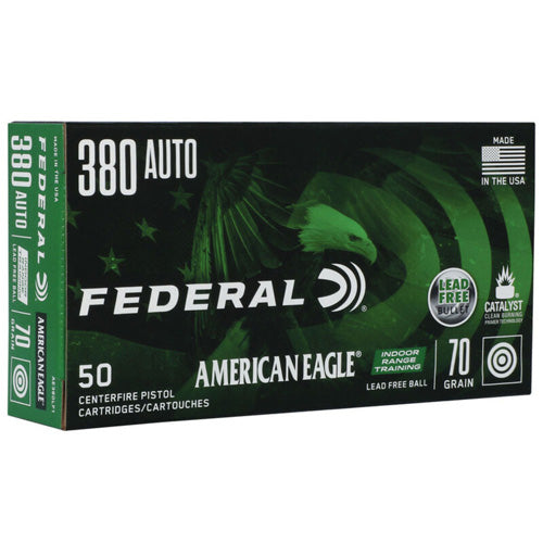 Federal .380 ACP American Eagle 70gr Lead-Free IRT Ammo 1110 FPS