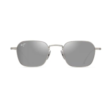 Maui Jim Mekala Polarized Sunglasses – Matte Silver Frame
