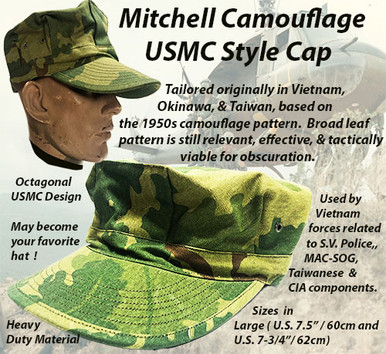 USMC style Cap in Mitchell Camouflage