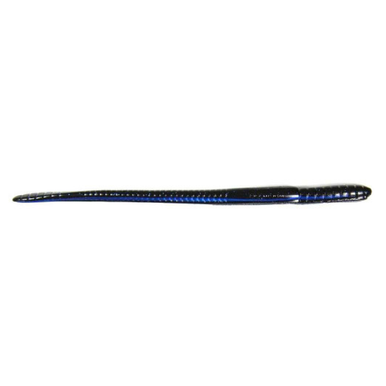 Roboworm 7″ Straight Tail Worm Bait 8‑Pack – Midnight