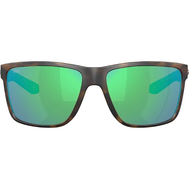 Costa Del Mar Broadbill II XL Polarized Sunglasses Matte Tortoise with Green Mirror 580G Glass Lenses