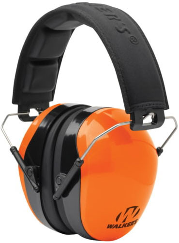 Walker's Dual Color Passive Muff Hearing Protection - Blaze Orange/Black