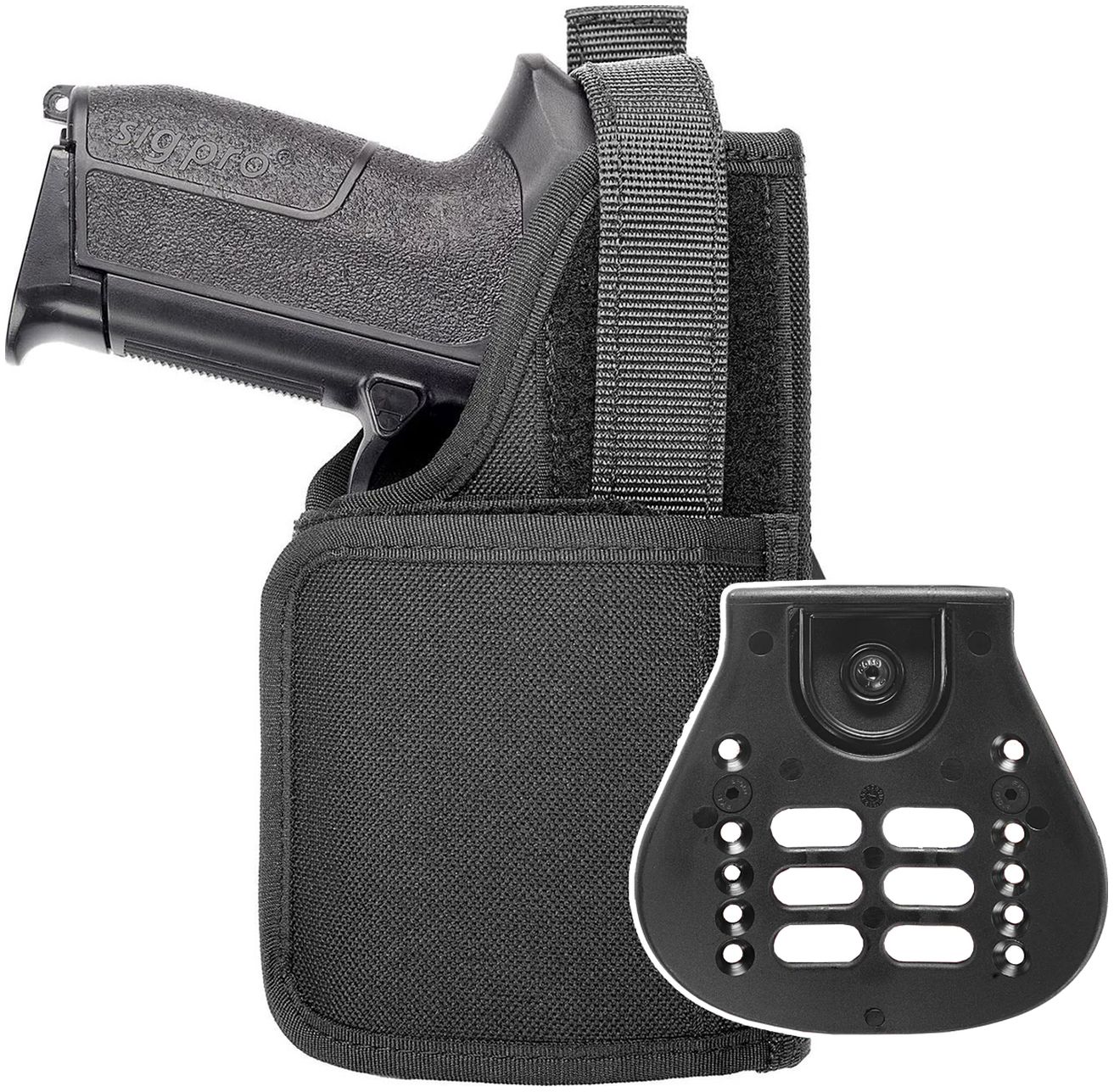 NylonPaddle Holster For a Gun w Universal Light/Laser