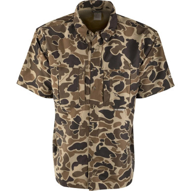 Drake Waterfowl Vented Wingshooter's Short Sleeve Shirt