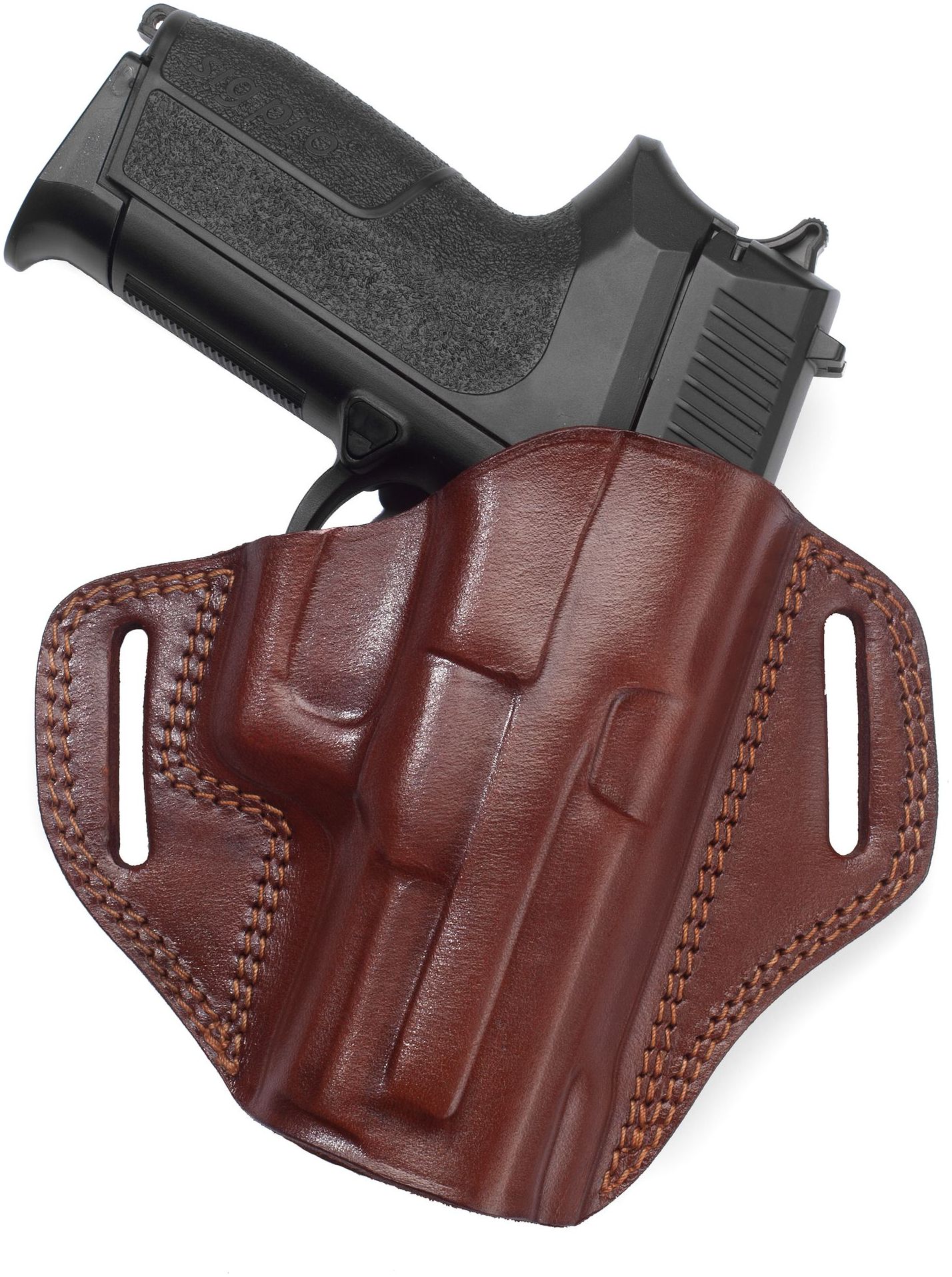 Open Top Leather Belt Holster