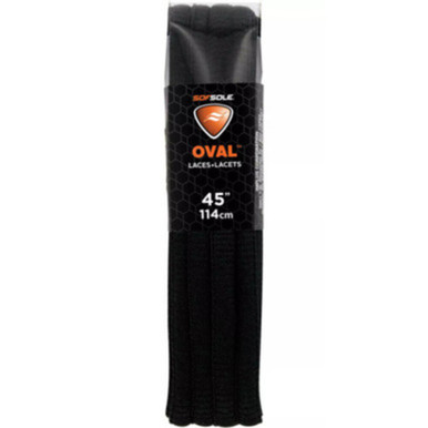 Sof Sole 45-Inch Black Athletic Oval Laces