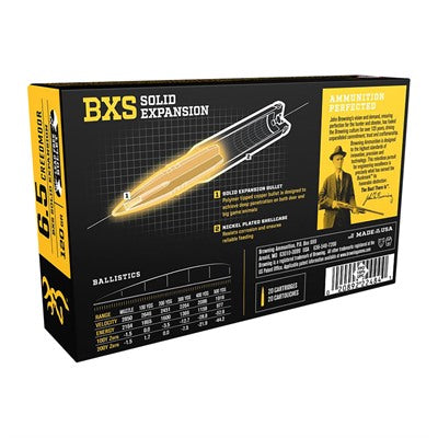 Browning 6.5 Creedmoor 120gr Lead Free Ammo 2850 FPS