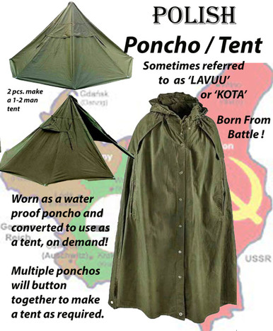 Polish Poncho Tent (Lavvu)